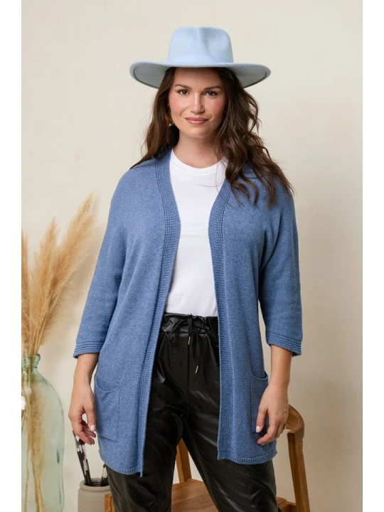 Zdjęcie produktu Curvy Lady Kardigan w kolorze niebieskim rozmiar: 48/50