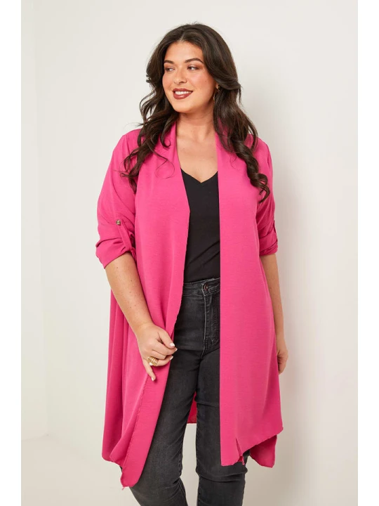 Zdjęcie produktu Curvy Lady Kardigan w kolorze różowym rozmiar: 44/46
