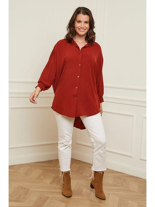 Zdjęcie produktu Curvy Lady Koszula w kolorze ceglanym rozmiar: 40/42