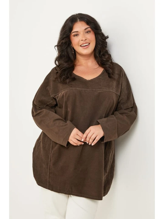 Zdjęcie produktu Curvy Lady Koszulka w kolorze brązowym rozmiar: 48/50