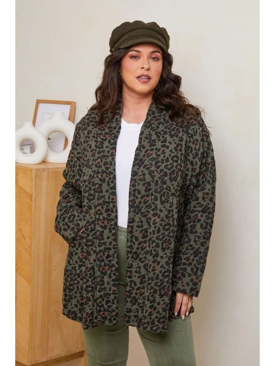 Zdjęcie produktu Curvy Lady Kurtka przejściowa w kolorze khaki rozmiar: 44/46