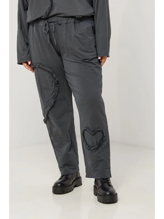 Zdjęcie produktu Curvy Lady Spodnie w kolorze antracytowym rozmiar: 40 / 42