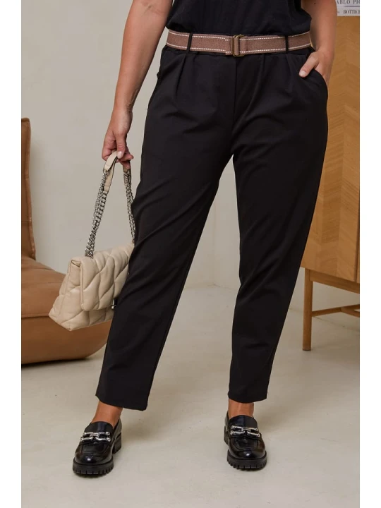 Zdjęcie produktu Curvy Lady Spodnie w kolorze czarnym rozmiar: 44/46