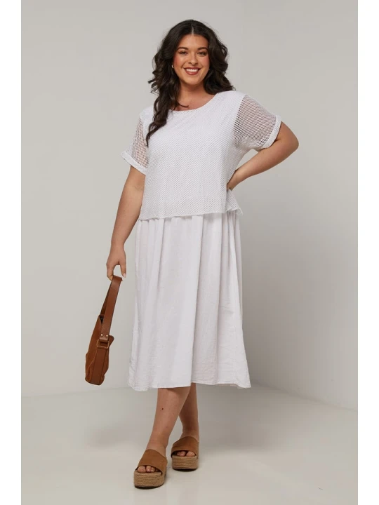 Zdjęcie produktu Curvy Lady Sukienka w kolorze białym rozmiar: 44/46