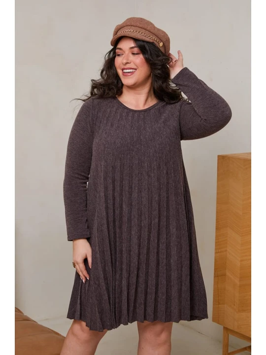 Zdjęcie produktu Curvy Lady Sukienka w kolorze ciemnobrązowym rozmiar: 48 / 50