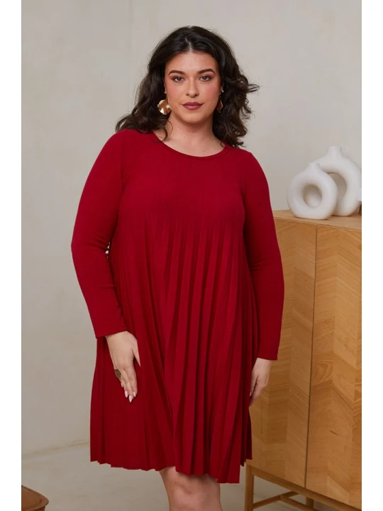 Zdjęcie produktu Curvy Lady Sukienka w kolorze czerwonym rozmiar: 44 / 46