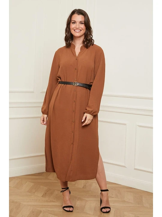 Zdjęcie produktu Curvy Lady Sukienka w kolorze jasnobrązowym rozmiar: 48 / 50