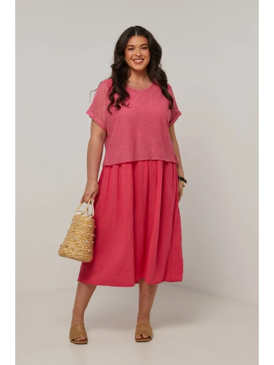 Zdjęcie produktu Curvy Lady Sukienka w kolorze jasnoróżowym rozmiar: 40/42