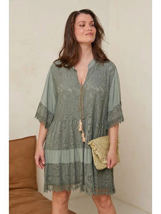 Zdjęcie produktu Curvy Lady Sukienka w kolorze khaki rozmiar: 48 / 50