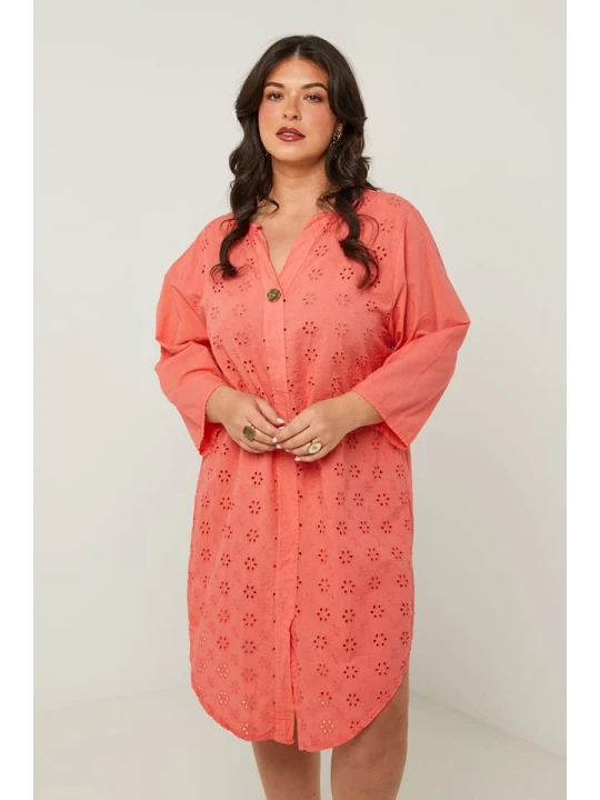 Zdjęcie produktu Curvy Lady Sukienka w kolorze koralowym rozmiar: 48/50