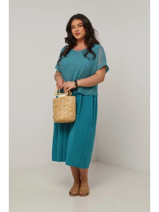 Zdjęcie produktu Curvy Lady Sukienka w kolorze morskim rozmiar: 44/46