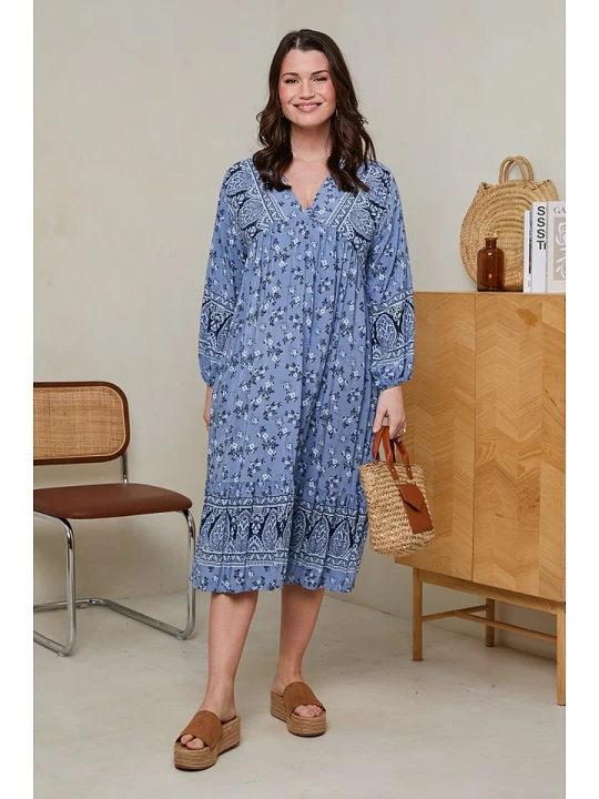 Zdjęcie produktu Curvy Lady Sukienka w kolorze niebieskim rozmiar: 44/46