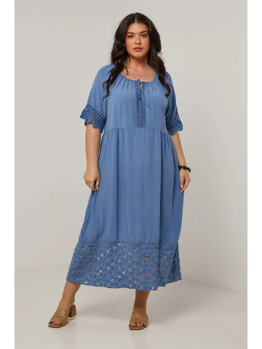Zdjęcie produktu Curvy Lady Sukienka w kolorze niebieskim rozmiar: 44/46