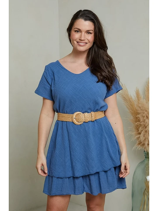 Zdjęcie produktu Curvy Lady Sukienka w kolorze niebieskim rozmiar: 44/46