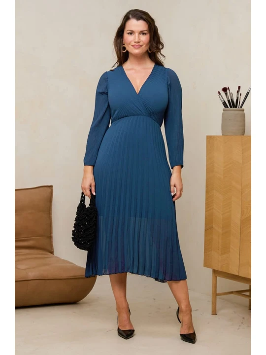 Zdjęcie produktu Curvy Lady Sukienka w kolorze niebieskim rozmiar: 40 / 42