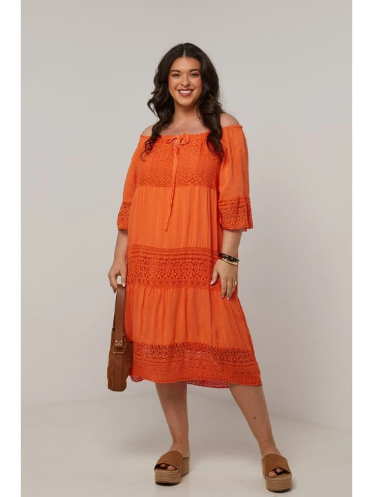 Zdjęcie produktu Curvy Lady Sukienka w kolorze pomarańczowym rozmiar: 48/50