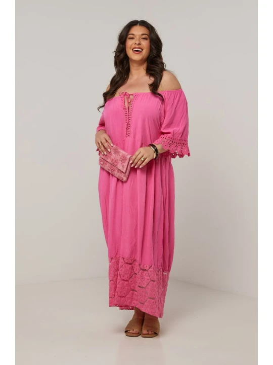 Zdjęcie produktu Curvy Lady Sukienka w kolorze różowym rozmiar: 48/50