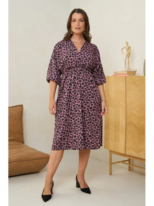 Zdjęcie produktu Curvy Lady Sukienka w kolorze różowym rozmiar: 48 / 50