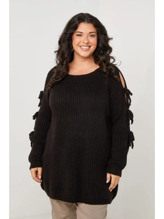 Zdjęcie produktu Curvy Lady Sweter w kolorze czarnym rozmiar: 44 / 46