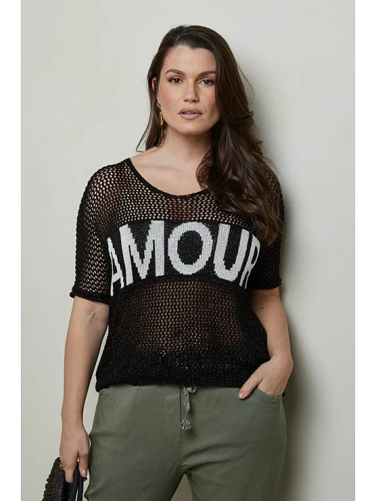 Zdjęcie produktu Curvy Lady Sweter w kolorze czarnym rozmiar: 44/46