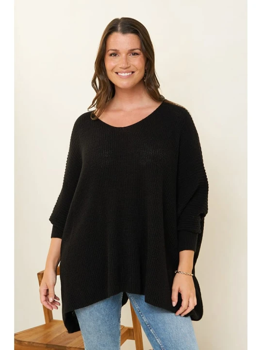 Zdjęcie produktu Curvy Lady Sweter w kolorze czarnym rozmiar: 44/46