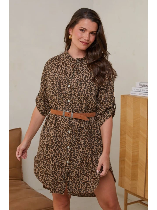Zdjęcie produktu Curvy Lady Tunika w kolorze brązowym rozmiar: 48/50