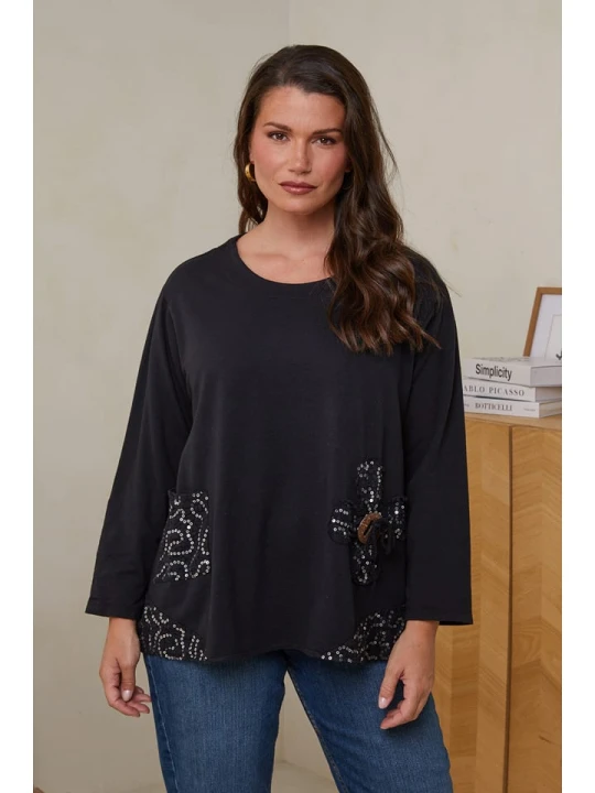 Zdjęcie produktu Curvy Lady Tunika w kolorze granatowym rozmiar: 44/46