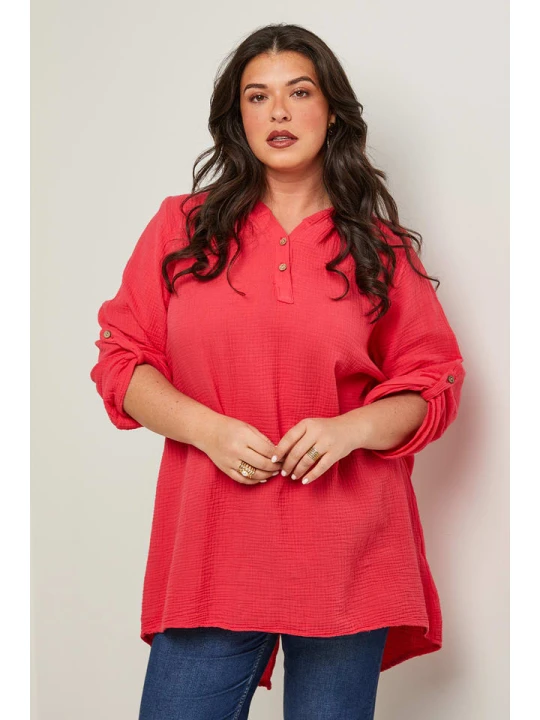 Zdjęcie produktu Curvy Lady Tunika w kolorze różowym rozmiar: 48/50