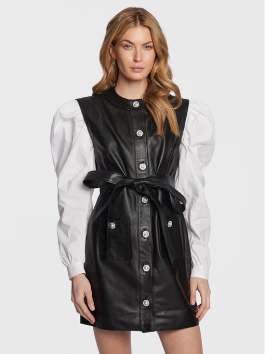 Zdjęcie produktu Custommade Sukienka skórzana Jada 999418448 Czarny Regular Fit