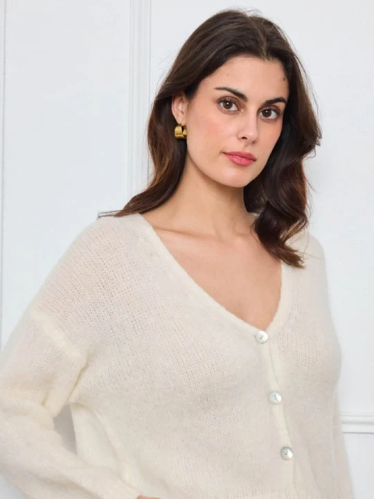 Zdjęcie produktu CXL by Christian Lacroix Kardigan w kolorze kremowym rozmiar: onesize