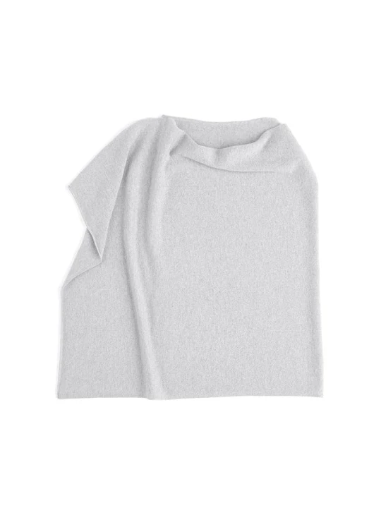 Zdjęcie produktu CXL by Christian Lacroix Kaszmirowe ponczo w kolorze jasnoszarym rozmiar: onesize