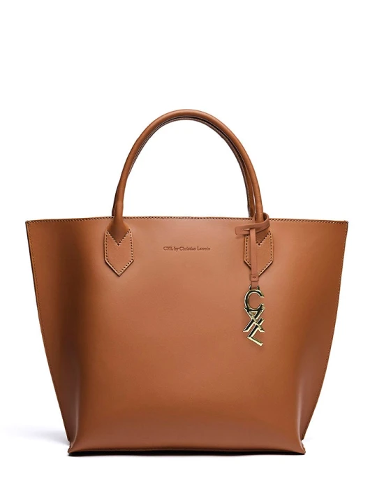 Zdjęcie produktu CXL by Christian Lacroix Skórzana torebka "George V" w kolorze jasnobrązowym - 32 x 45 x 11 cm rozmiar: onesize