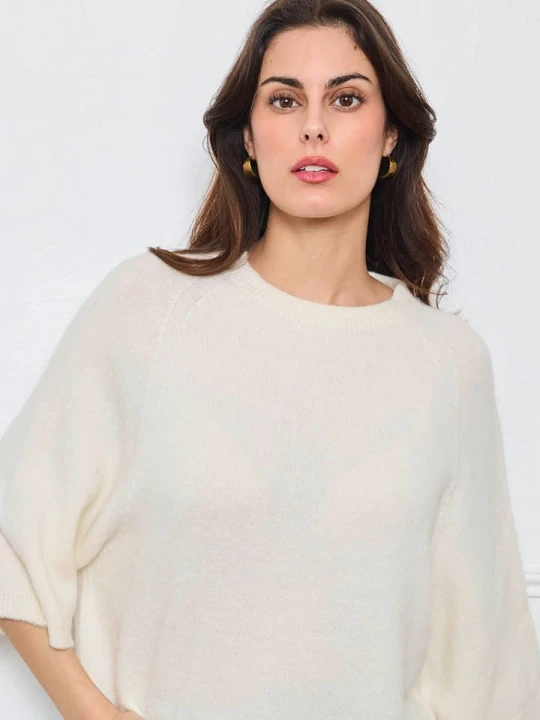 Zdjęcie produktu CXL by Christian Lacroix Sweter w kolorze kremowym rozmiar: onesize