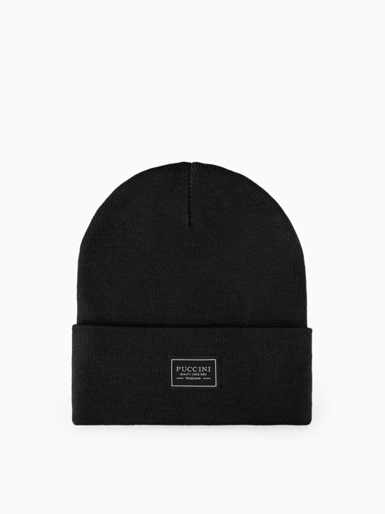 Zdjęcie produktu Czapka beanie czarna Puccini
