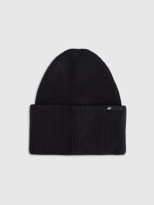 Zdjęcie produktu Czapka beanie uniseks 4F 4FRAW25ACAPU0738 - czarna