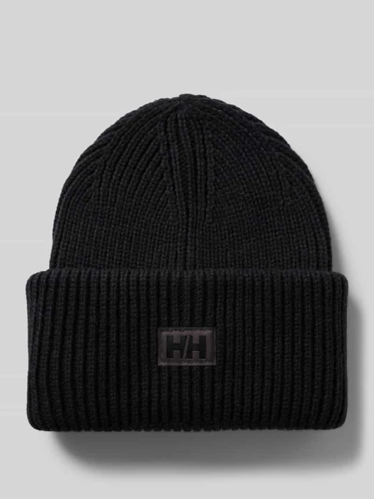 Zdjęcie produktu Czapka beanie w imitacja dzianiny z naszywką z logo Helly Hansen Czarny
