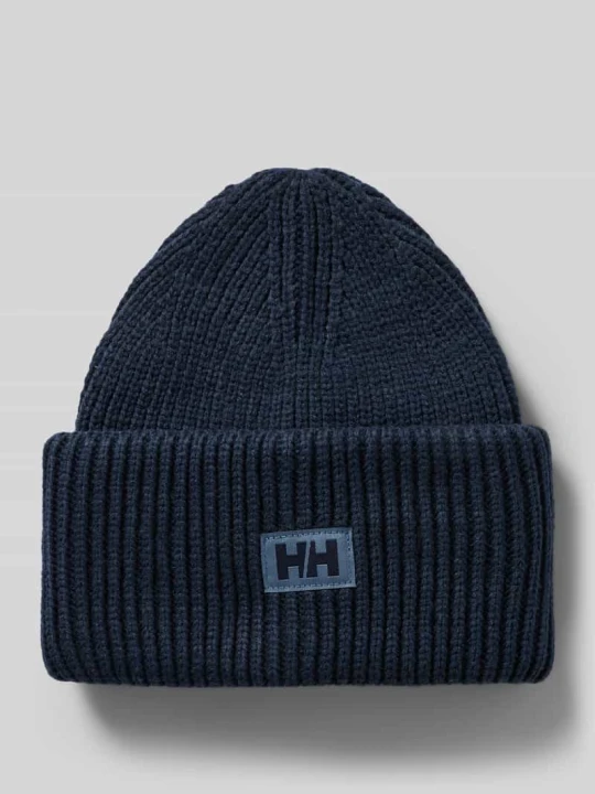 Zdjęcie produktu Czapka beanie w imitacja dzianiny z naszywką z logo Helly Hansen Granatowy