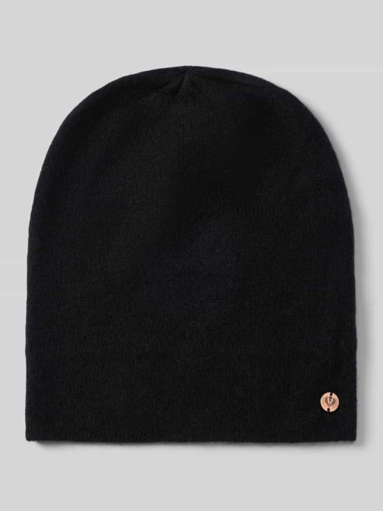 Zdjęcie produktu Czapka beanie z czystego kaszmiru Fraas Czarny