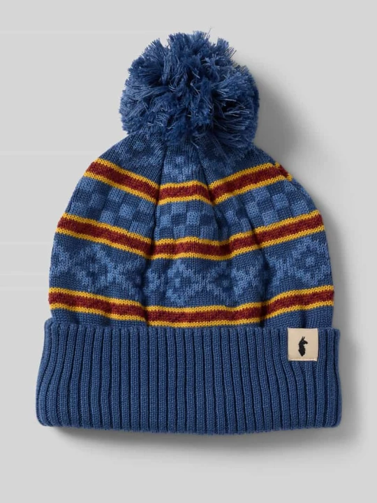 Zdjęcie produktu Czapka beanie z detalami z logo Cotopaxi Granatowy