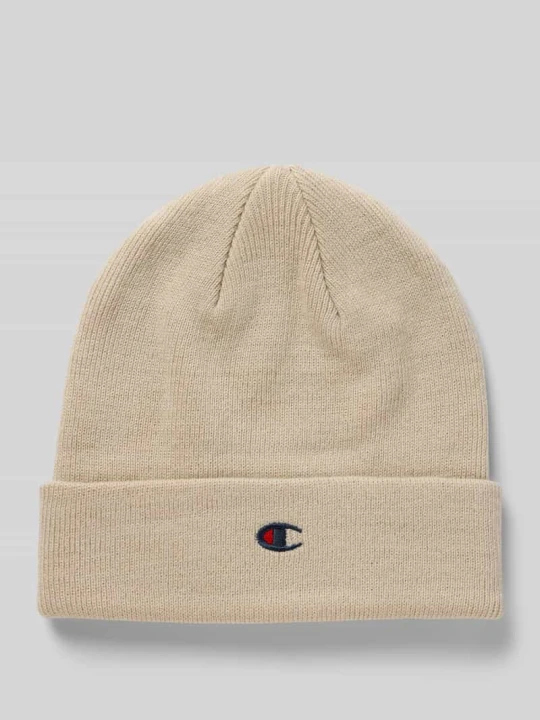 Zdjęcie produktu Czapka beanie z detalem z logo Champion Beżowy