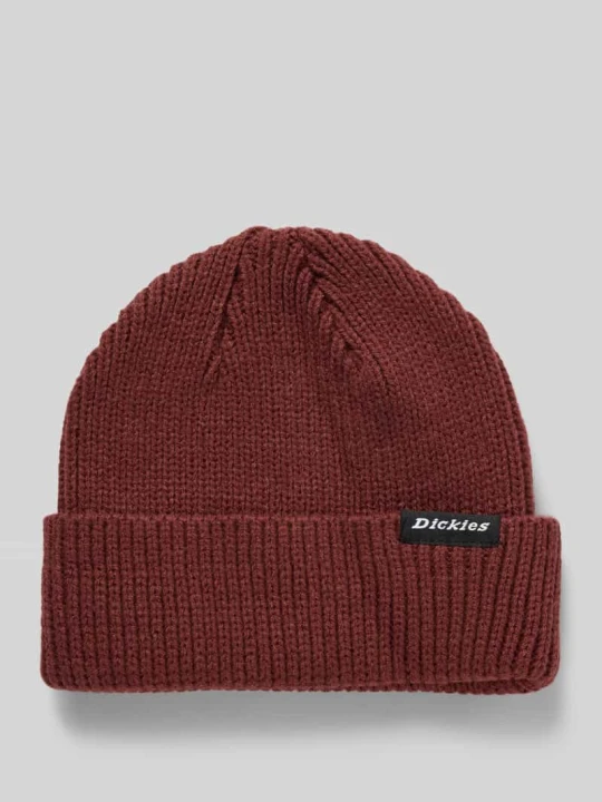 Zdjęcie produktu Czapka beanie z detalem z logo Dickies Ciemnoczerwony
