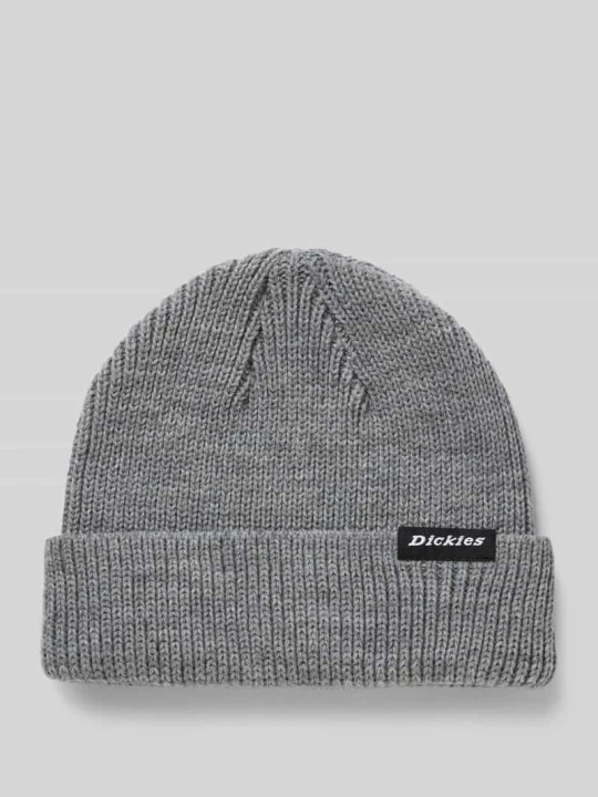 Zdjęcie produktu Czapka beanie z detalem z logo Dickies Jasnoszary melanż