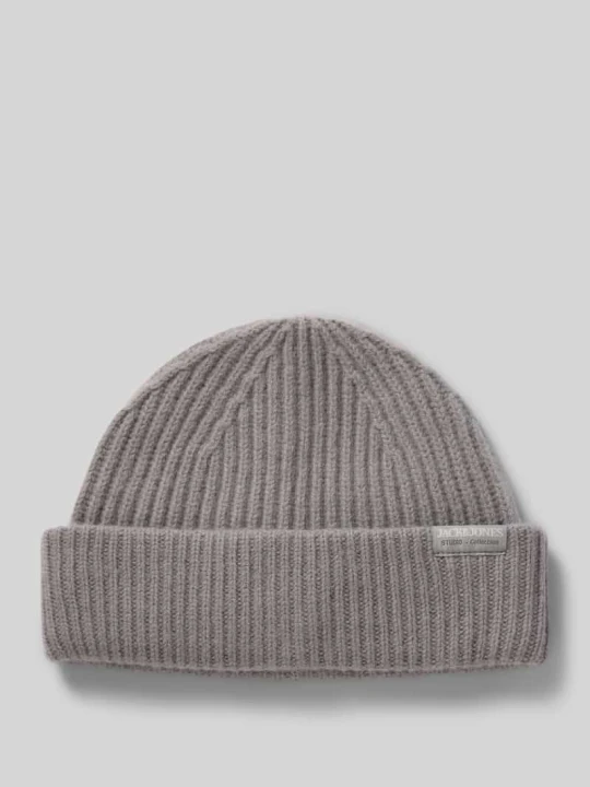 Zdjęcie produktu Czapka beanie z czystej wełny Jack&Jones Jasnoszary