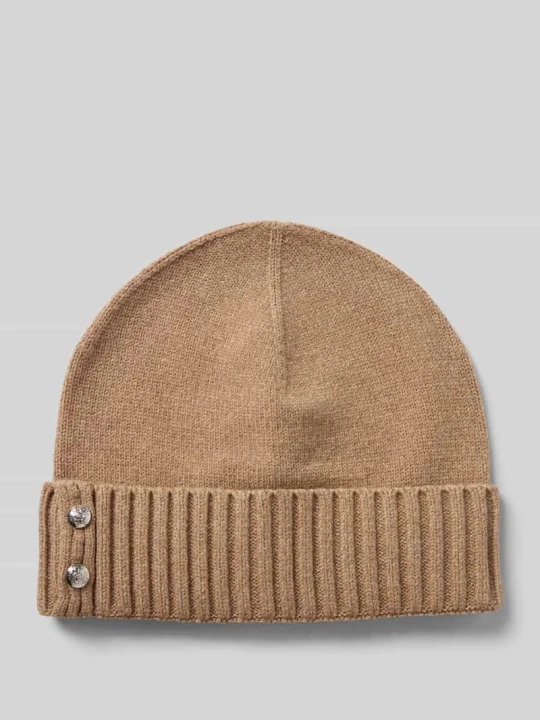 Zdjęcie produktu Czapka beanie z detalem z logo Lauren Ralph Lauren Camel