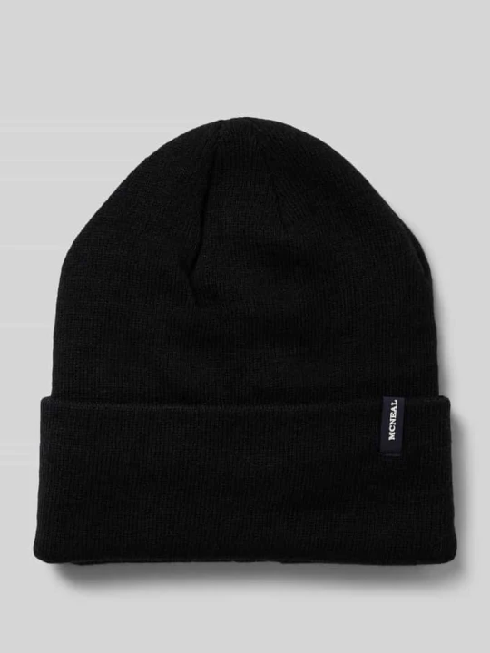 Zdjęcie produktu Czapka beanie z detalem z logo MCNEAL Czarny