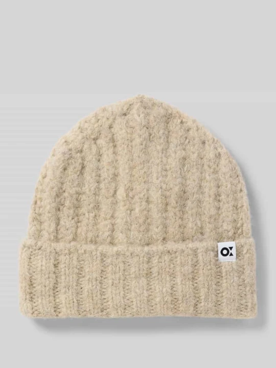 Zdjęcie produktu Czapka beanie z detalem z logo model ‘Acotta’ Opus Beżowy