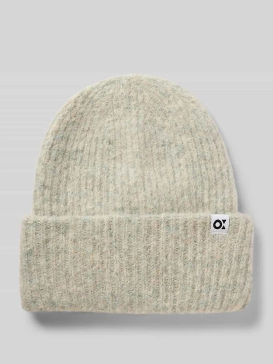 Zdjęcie produktu Czapka beanie z detalem z logo model ‘Afello’ Opus Trzcinowy
