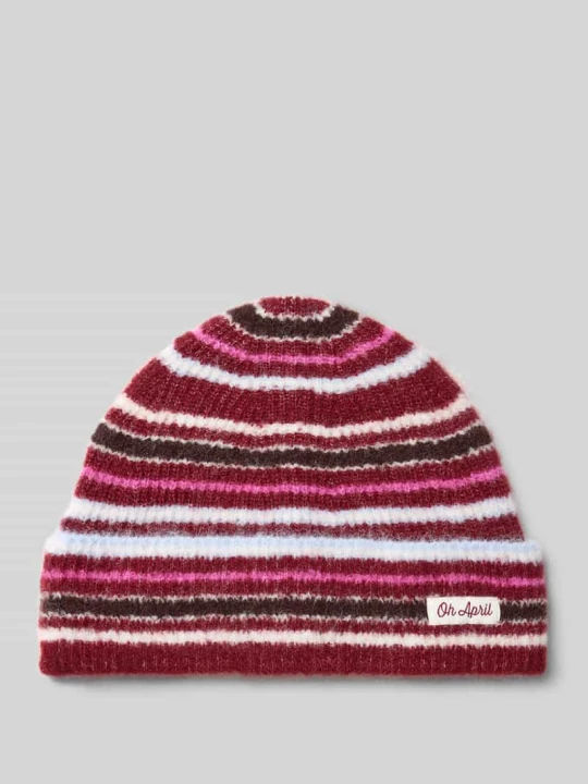 Zdjęcie produktu Czapka beanie z dodatkiem wełny Model 'Arlo' Oh April Ciemnoczerwony