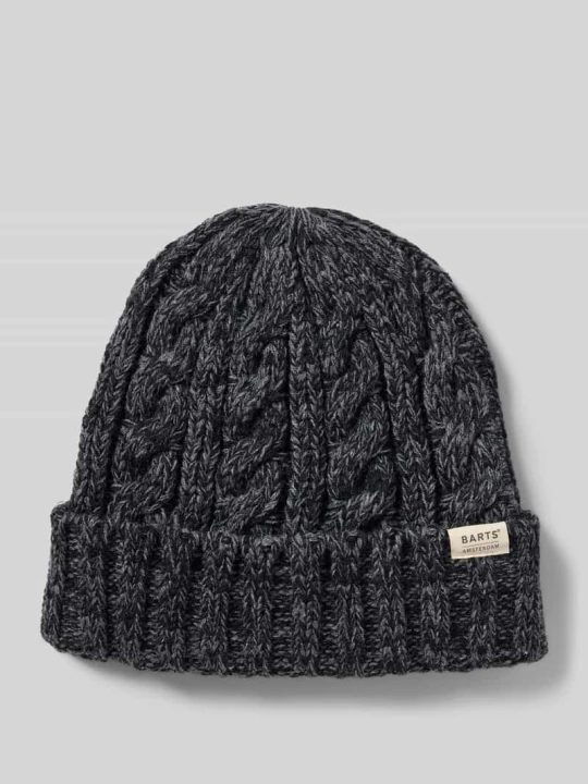 Zdjęcie produktu Czapka beanie z detalem z logo model ‘Kaen’ Barts czarny
