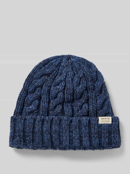 Zdjęcie produktu Czapka beanie z detalem z logo model ‘Kaen’ Barts Granatowy